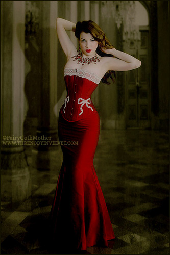Lady Morgana, mod&egrave;le gothique, fetish