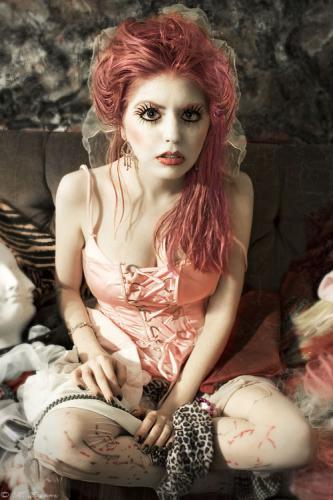 pink porcelain doll